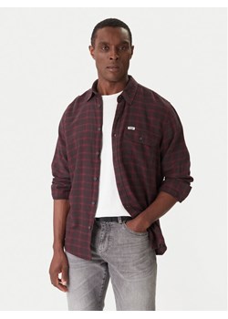 Wrangler Koszula 1 Pkt Flannel 112371522 Bordowy Relaxed Fit ze sklepu MODIVO w kategorii Koszule męskie - zdjęcie 187760658