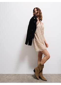 Mohito - Cekinowa sukienka mini - złoty ze sklepu Mohito w kategorii Sukienki - zdjęcie 187760685