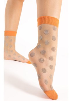 Fame G1149 cienkie skarpetki damskie 15 den, Kolor pomarańczowy-wzór, Rozmiar uniwersalny, Fiore ze sklepu Primodo w kategorii Skarpetki damskie - zdjęcie 187761529