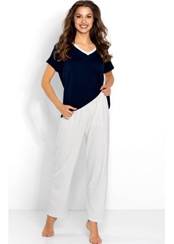Piżama damska wiskoza Cindy, Kolor granatowo-ecru, Rozmiar S, Momenti per me ze sklepu Primodo w kategorii Piżamy damskie - zdjęcie 187761558