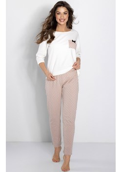 Piżama damska bawełniana Eliza, Kolor ecru-różowy, Rozmiar M, Momenti per me ze sklepu Primodo w kategorii Piżamy damskie - zdjęcie 187761566