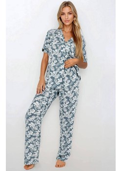 Rozpinana piżama damska Jasmine Mohito, Kolor zielony-wzór, Rozmiar S, Momenti per me ze sklepu Primodo w kategorii Piżamy damskie - zdjęcie 187761589