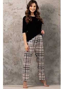 Piżama damska dwuczęściowa Timeless, Kolor piaskowo-czarny, Rozmiar M, Momenti per me ze sklepu Primodo w kategorii Piżamy damskie - zdjęcie 187761647