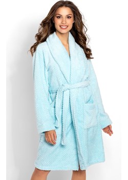 Szlafrok damski ciepły Angie, Kolor błękitny, Rozmiar S, Momenti per me ze sklepu Primodo w kategorii Szlafroki damskie - zdjęcie 187761667
