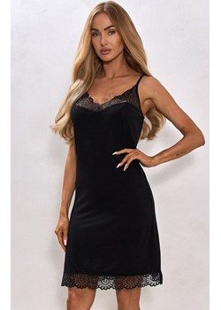 Koszula nocna damska z koronką EVERY NIGHT, Kolor czarny, Rozmiar M, PURE SIN ze sklepu Primodo w kategorii Koszule nocne - zdjęcie 187761748