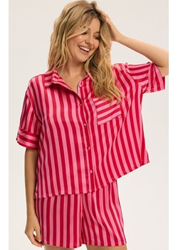 Rozpinana piżama damska Cress 44154-30X, Kolor różowy-wzór, Rozmiar L, Esotiq ze sklepu Intymna w kategorii Piżamy damskie - zdjęcie 187761909