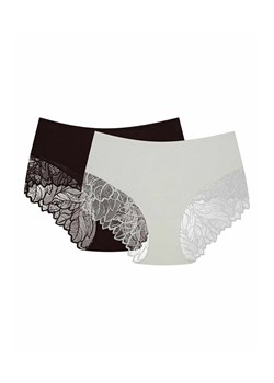 Esotiq 2-pack majtki z wysokim stanem Pinky 44280-K002, Kolor brązowo-kremowy, Rozmiar M, Esotiq ze sklepu Intymna w kategorii Majtki damskie - zdjęcie 187761925