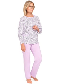 Długa bawełniana piżama damska rozpinana Kasia III 267 24, Kolor fioletowy-wzór, Rozmiar M, MARTEL ze sklepu Intymna w kategorii Piżamy damskie - zdjęcie 187762069