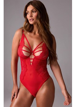 Marilyn koronkowe body czerwone Justin, Kolor czerwony, Rozmiar 36, Marilyn ze sklepu Intymna w kategorii Body damskie - zdjęcie 187762077
