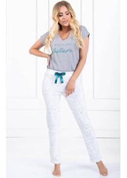 Bawełniana piżama damska 7 Heaven, Kolor szaro-biały, Rozmiar S, Momenti per me ze sklepu Intymna w kategorii Piżamy damskie - zdjęcie 187762149