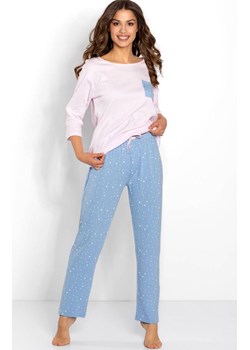 Piżama damska dwuczęściowa Monique, Kolor różowo-niebieski, Rozmiar S, Momenti per me ze sklepu Intymna w kategorii Piżamy damskie - zdjęcie 187762215