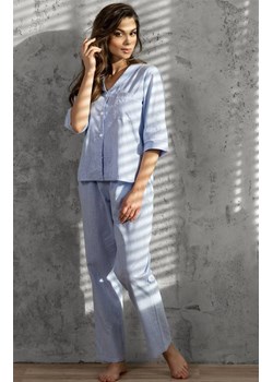 Piżama damska rozpinana Ocean Dream, Kolor niebieski, Rozmiar S, Momenti per me ze sklepu Intymna w kategorii Piżamy damskie - zdjęcie 187762228