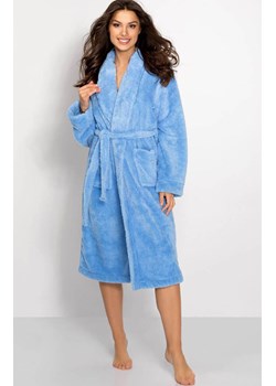 Ciepły szlafrok damski Laguna, Kolor niebieski, Rozmiar S, Momenti per me ze sklepu Intymna w kategorii Szlafroki damskie - zdjęcie 187762296