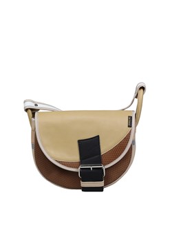 beżowo żółta damska torebka listonoszka skórzana na ramię Freshman Mi ze sklepu Słoń Torbalski w kategorii Listonoszki - zdjęcie 187762435