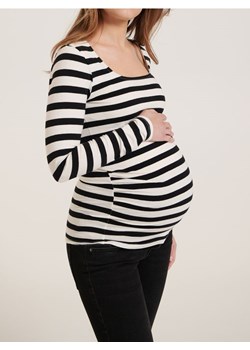 Sinsay - Koszulka ciążowa w paski z długim rękawem - wielobarwny ze sklepu Sinsay w kategorii Bluzki ciążowe - zdjęcie 187762566