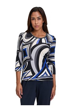 Betty Barclay Koszulka w kolorze kremowo-niebiesko-czarnym ze sklepu Limango Polska w kategorii Bluzki damskie - zdjęcie 187764237