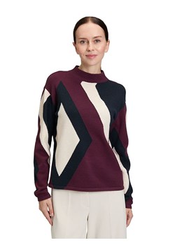 Betty Barclay Sweter w kolorze granatowo-bordowo-kremowym ze sklepu Limango Polska w kategorii Swetry damskie - zdjęcie 187764595