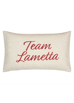 PAD Concept Poszewka &quot;Team Lametta&quot; w kolorze beżowo-czerwonym na poduszkę - 30 x 50 cm ze sklepu Limango Polska w kategorii Poduszki dekoracyjne - zdjęcie 187765755