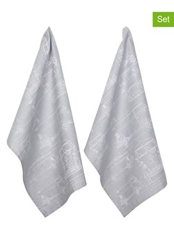 PAD Concept Ściereczki (2 szt.) &quot;Culture&quot; w kolorze szarym do naczyń - 70 x 50 cm ze sklepu Limango Polska w kategorii Ścierki kuchenne - zdjęcie 187765805