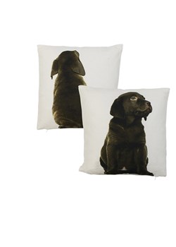 Mars &amp; More Poduszka &quot;Labrador&quot; w kolorze brązowo-białym - 33 x 33 cm ze sklepu Limango Polska w kategorii Poduszki dekoracyjne - zdjęcie 187765878