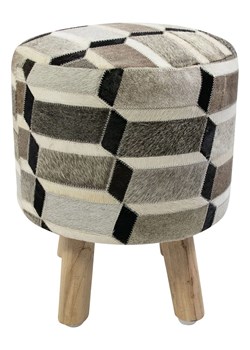 Mars &amp; More Hocker w kolorze jasnobrązowo-kremowym - wys. 40 x Ø 30 cm ze sklepu Limango Polska w kategorii Pufy i siedziska - zdjęcie 187765907