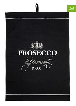Mars &amp; More Ściereczki (3 szt.) &quot;Prosecco&quot; w kolorze czarnym do naczyń - 70 x 50 cm ze sklepu Limango Polska w kategorii Ścierki kuchenne - zdjęcie 187765977