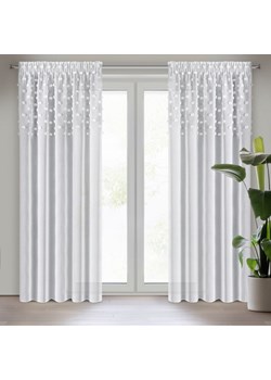 ZASŁONA GOTOWA D91 STELLA NA TAŚMIE 140 X 270 CM BIAŁY ze sklepu lenaodniemowlakadoszkolniaka.pl w kategorii Zasłony - zdjęcie 187766098