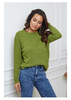 So Cachemire Sweter &quot;Kirem&quot; w kolorze zielonym ze sklepu Limango Polska w kategorii Swetry damskie - zdjęcie 187766307