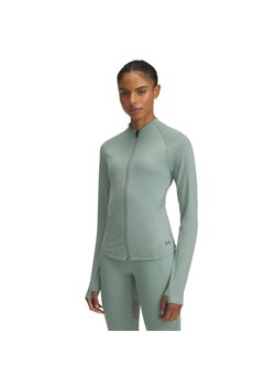 Damski longsleeve treningowy Under Armour Vanish Elite Vent FZ - zielony ze sklepu Sportstylestory.com w kategorii Bluzki damskie - zdjęcie 187766539