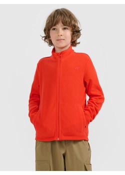 Chłopięcy polar ze stójką 4F 4FJRAW25TFLEM436 - czerwony ze sklepu Sportstylestory.com w kategorii Bluzy chłopięce - zdjęcie 187766605
