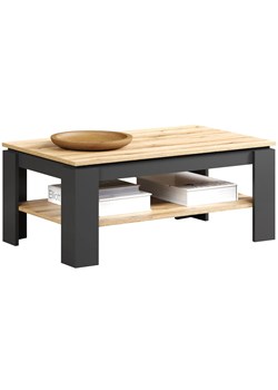 Ława prostokątna z półką grafit + dąb evok Z0-E51 ze sklepu Edinos.pl w kategorii Stoły - zdjęcie 187766695