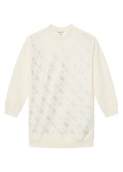 Guess Sukienka codzienna J5YK02 KA6V4 Écru Regular Fit ze sklepu MODIVO w kategorii Sukienki dziewczęce - zdjęcie 187766746