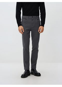 Reserved - Bawełniane spodnie slim fit - czarny ze sklepu Reserved w kategorii Spodnie męskie - zdjęcie 187766949
