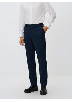 Reserved - Garniturowe spodnie slim fit - granatowy ze sklepu Reserved w kategorii Spodnie męskie - zdjęcie 187767007