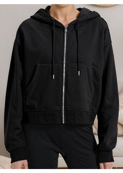 Sinsay - Bluza z kapturem z zapięciem - czarny ze sklepu Sinsay w kategorii Bluzy damskie - zdjęcie 187767319