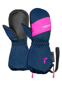 Reusch Rękawiczki narciarskie &quot;Cliff R-TEX® XT&quot; w kolorze granatowo-różowym ze sklepu Limango Polska w kategorii Rękawiczki dziecięce - zdjęcie 187768357
