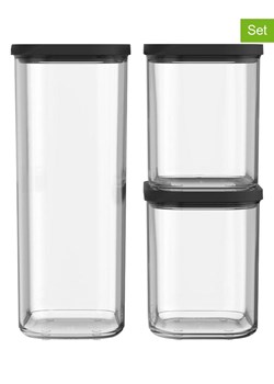 Mepal Pojemniki (3 szt.) w kolorze czarnym ze sklepu Limango Polska w kategorii Pojemniki kuchenne - zdjęcie 187772689