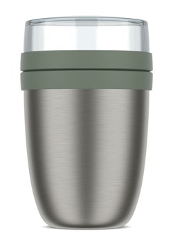 Mepal Lunchpot &quot;Ellipse&quot; w kolorze srebrno-zielonym na lunch - wys. 16,9 x Ø 10,7 cm ze sklepu Limango Polska w kategorii Pojemniki kuchenne - zdjęcie 187772758