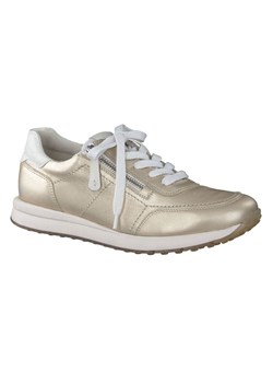 Paul Green Skórzane sneakersy w kolorze złotym ze sklepu Limango Polska w kategorii Buty sportowe damskie - zdjęcie 187773788