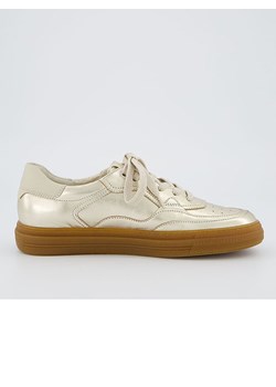Paul Green Skórzane sneakersy w kolorze złotym ze sklepu Limango Polska w kategorii Buty sportowe damskie - zdjęcie 187773836
