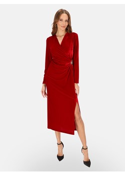 Czerwona wieczorowa welurowa sukienka L’AF Vanessa ze sklepu Eye For Fashion w kategorii Sukienki - zdjęcie 187773968