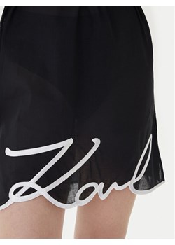 KARL LAGERFELD Sukienka plażowa A2W46075 Czarny Regular Fit ze sklepu MODIVO w kategorii Odzież plażowa - zdjęcie 187774197