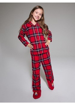 Sinsay - Piżama flanelowa w kratę - czerwony ze sklepu Sinsay w kategorii Piżamy dziecięce - zdjęcie 187775118