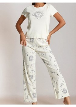 Sinsay - Bawełniana piżama dwuczęściowa - biały ze sklepu Sinsay w kategorii Piżamy damskie - zdjęcie 187775126