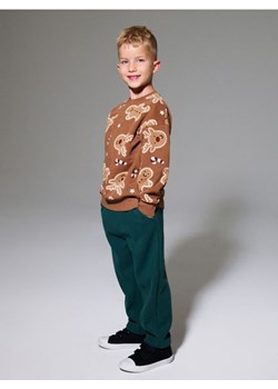 Sinsay - Sztruksowe spodnie jogger z ociepleniem - zielony ze sklepu Sinsay w kategorii Spodnie chłopięce - zdjęcie 187775135