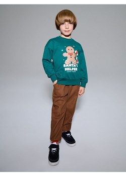 Sinsay - Sztruksowe spodnie jogger z ociepleniem - brązowy ze sklepu Sinsay w kategorii Spodnie chłopięce - zdjęcie 187775136