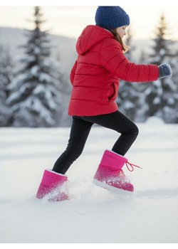 Sinsay - Śniegowce z ocieplanym futerkiem - różowy ze sklepu Sinsay w kategorii Buty zimowe dziecięce - zdjęcie 187775165