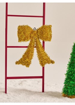 Sinsay - Dekoracja świąteczna w kształcie kokardy - złoty ze sklepu Sinsay w kategorii Dekoracje bożonarodzeniowe - zdjęcie 187775178