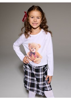 Sinsay - Bawełniana koszulka z nadrukiem misia - wielobarwny ze sklepu Sinsay w kategorii Bluzki dziewczęce - zdjęcie 187775186