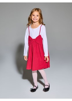 Sinsay - Sukienka babydoll ze świąteczną kokardą - czerwony ze sklepu Sinsay w kategorii Sukienki dziewczęce - zdjęcie 187775188